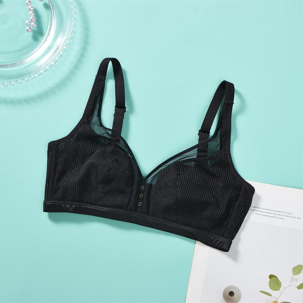 Sexy Mesh Underwear Women's Thin Anti-Sag No Steel Ring Bra