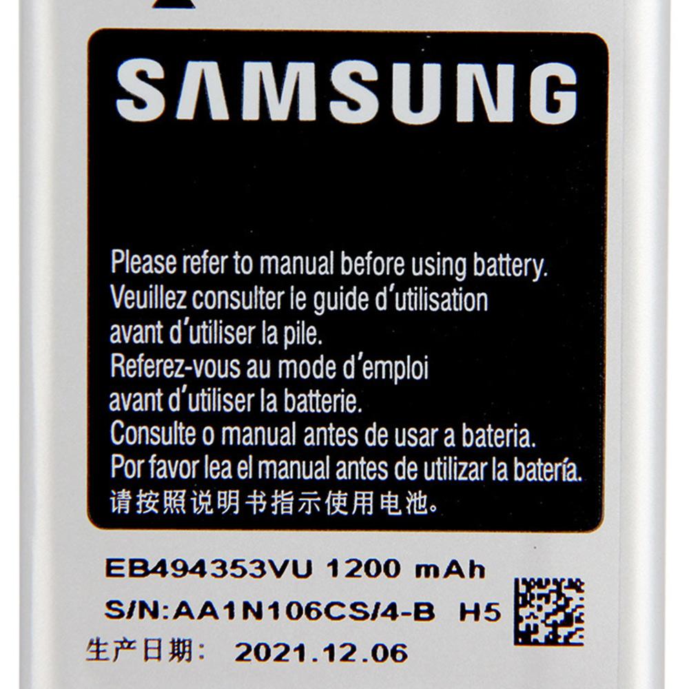 Оригинальный аккумулятор для телефона EB494353VU EB494353VA для Samsung S5330 S5232 C6712 S5750 GT-S5570 i559 S5570 GT-S5282 аккумулятор 1200 мАч