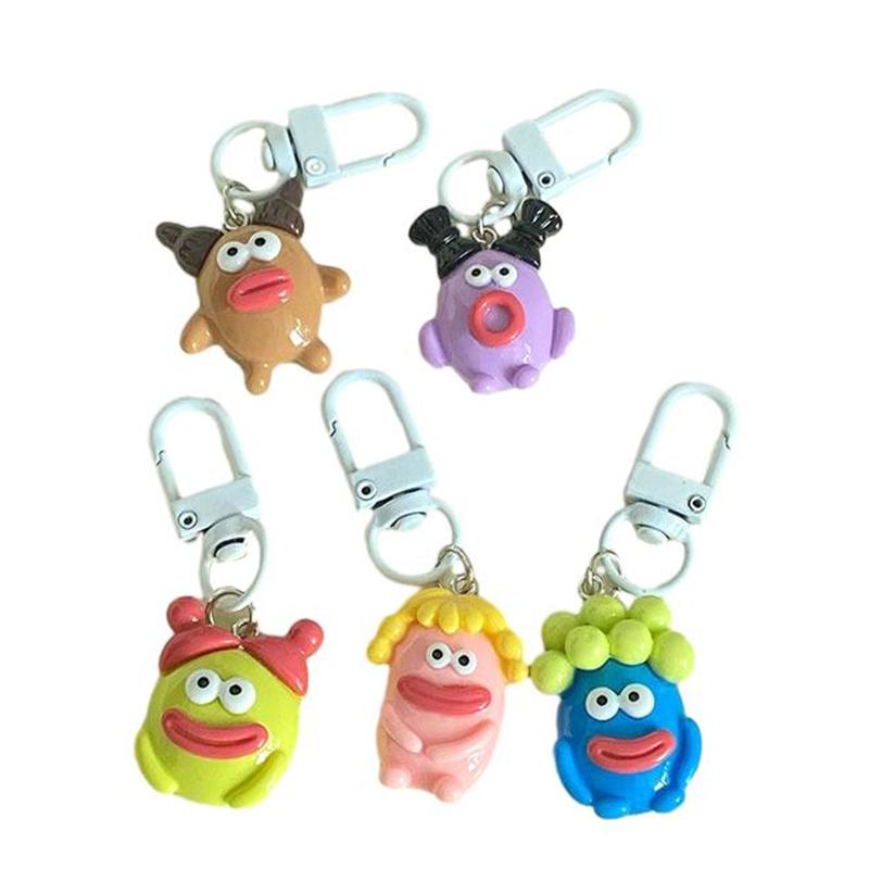 Забавная сосиска большой рот монстр брелок мультфильм кукла кулон брелок рюкзак подвески украшение автомобиля сумка аксессуары
