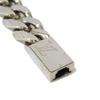Used 12564 Bracelet Chain Monogram M62486 7986 LV Logo Flower Curb Chain Metal Silver Men's from Japan AUTHENTIC