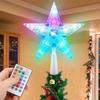 Dia22CM RGB Christmas Star Tree Topper Light With Remote USB Powered Christmas Tree Topper Star Light LED Star Garland Light