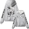 Japanese Anime Jujutsu Kaisen Itadori Yuji Print Graphic Hoodies Vintage Oversized Hooded Casual Hoodie Men Women Clothes