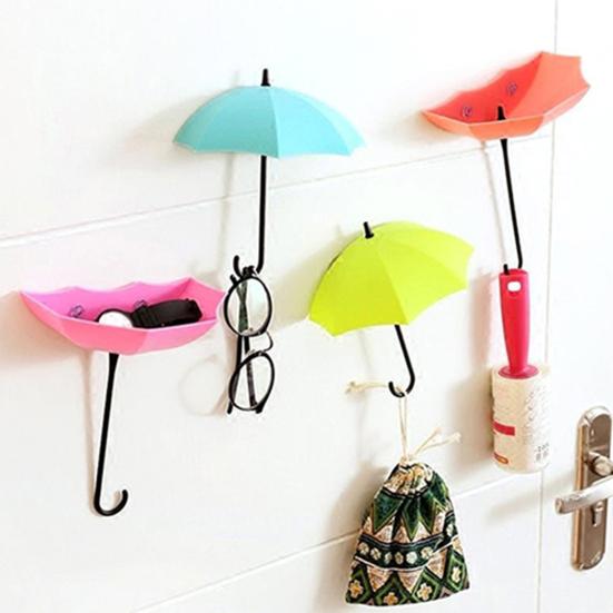Cute Adhesive Hanger Convenient Stable Storage