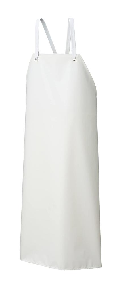 NBR Rubber Apron with Chest S White Oil-Resistant AF-7000