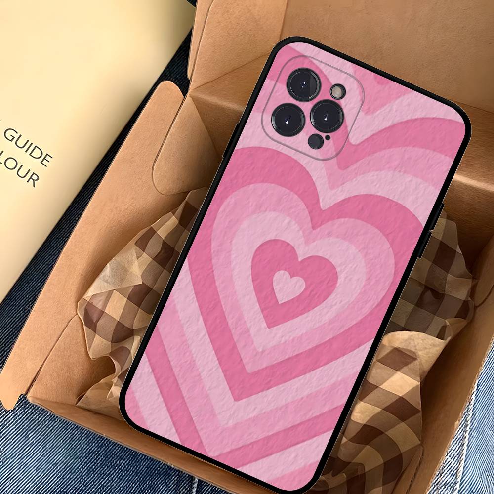 Милый Чехол-Сердечко для IPhone 17 Pro Max Air Задняя Крышка 16 15 14 13 12 11 Pro Max Чехол
