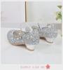 2025 Spring Girls' Rhinestone Sequin Princess Shoes - Solid Color Strap Buckle for Children's Performances