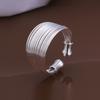 Multilayer Chain Ring Women Wide Band Adjustable Open Ring