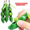 Edamame Снятие стресса Горох Стручок Fidget Брелок Игрушка