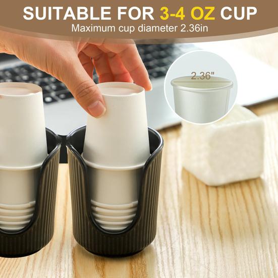 Plastic Cup Holder U-Shaped Grooves Opening Cups Cup Storage Keeping Top Counters Neat Anti-Slip