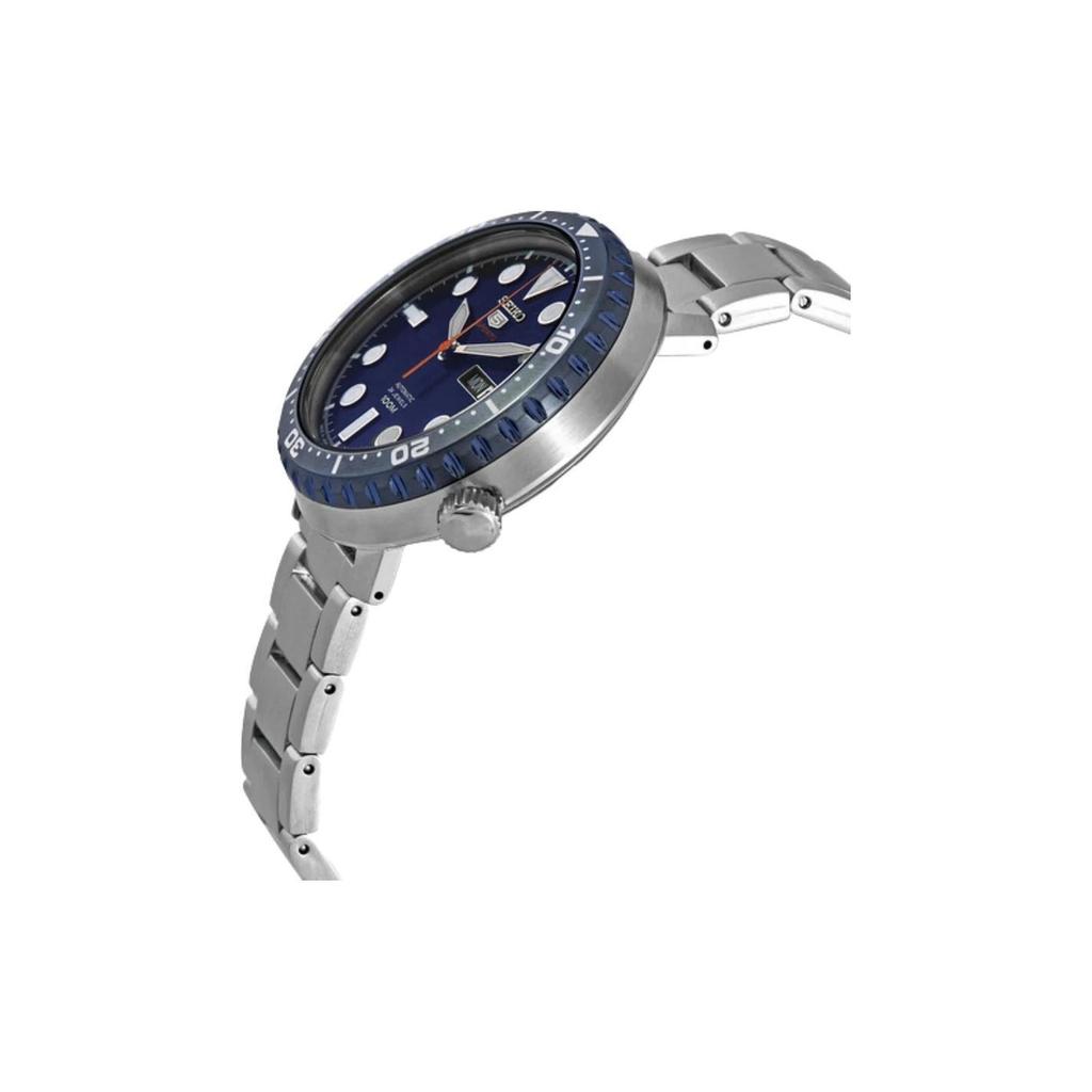 Seiko 5 Автоматический Механический Механизм Стальной Ремешок Часы Мужские Часы Синий Циферблат SRPC63J1 SRPC63J1