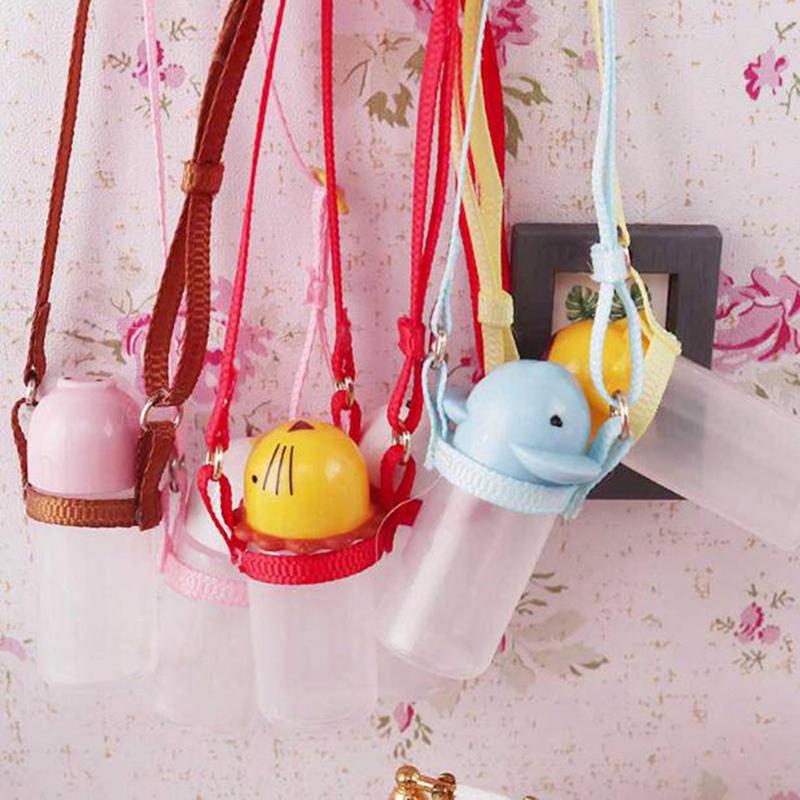 1Pc 1:12 Dollhouse Miniature Water Bottle With Strap Dolls Accessories