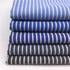High-Density Yarn-Dyed 50S Cotton Fabric with 0.2CM Stripes for Premium Shirts