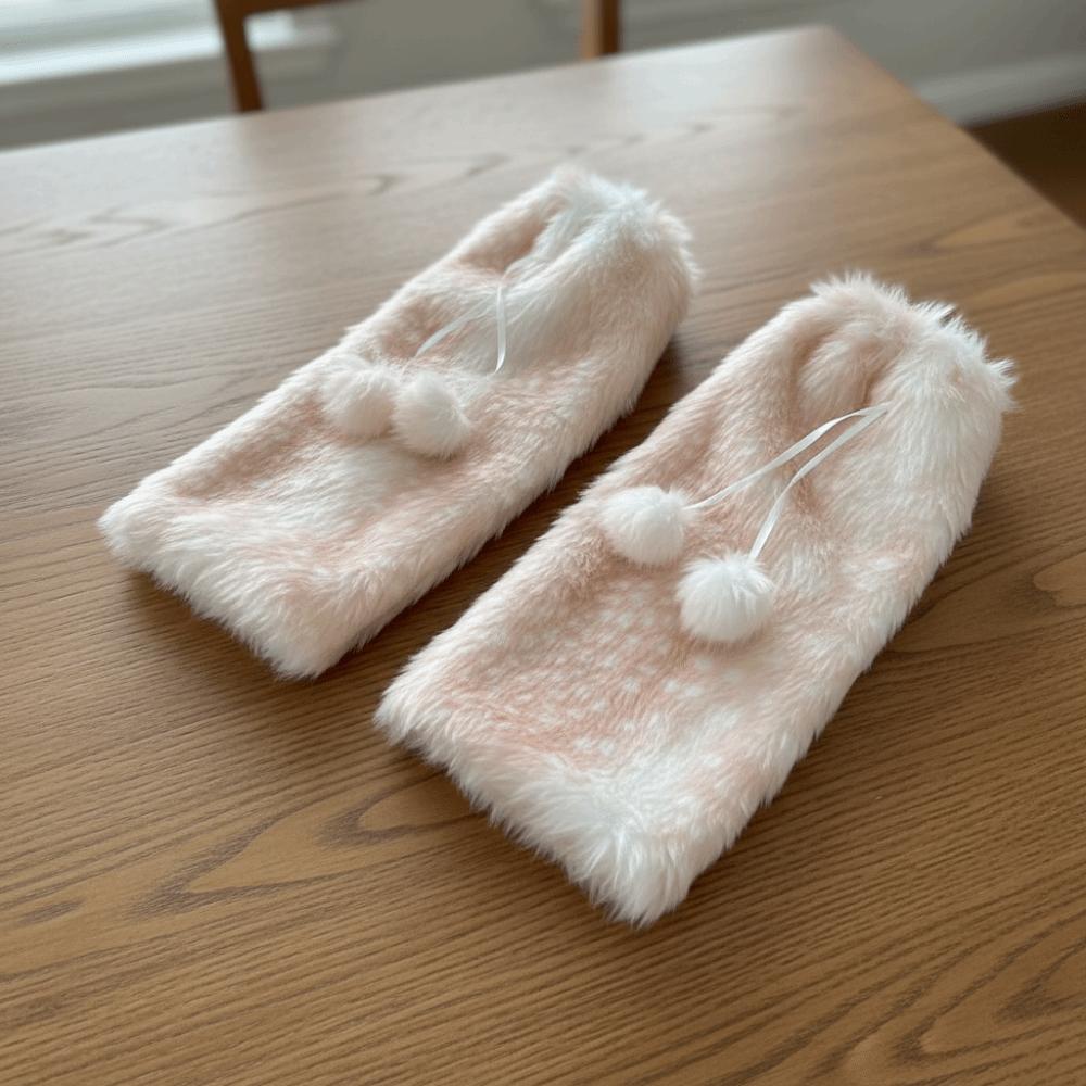 Y2k Furry Leg Warmers Fawn Dot Plush Leg Coverings Fashion Winter Leg Warmers Accessories
