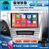 Android 14 для Toyota Prius XW30 30 2009-2015 GPS стерео автомобильное головное устройство QLED навигация без 2DIN автомобильного радио мультимедийный проигрыватель DVD