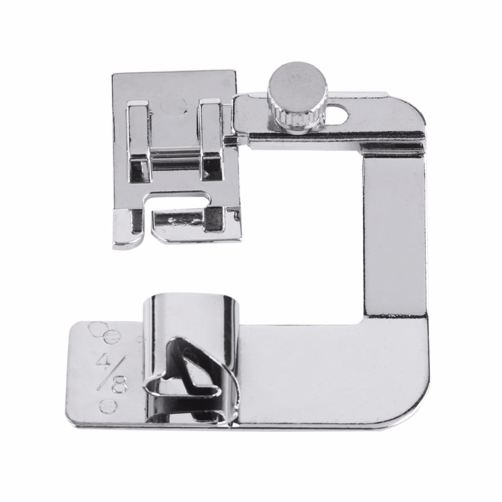 Craft Stainless Steel Sewing Machine Parts Rolled Hem Feet Presser Foot Hemming Cloth Strip