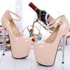 19cm Extreme High Heels Pumps Women Shoes Platform Black Nude Heels Sexy Party Stripper Dance Party Nightclub Shoe Large Size 50