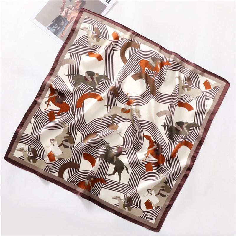 68*68cm 100% Mulberry Silk Scarf Luxury Printed Square Shawl Elegant Lightweight Soft Fashion Accessory Premium Gift for Women Chic