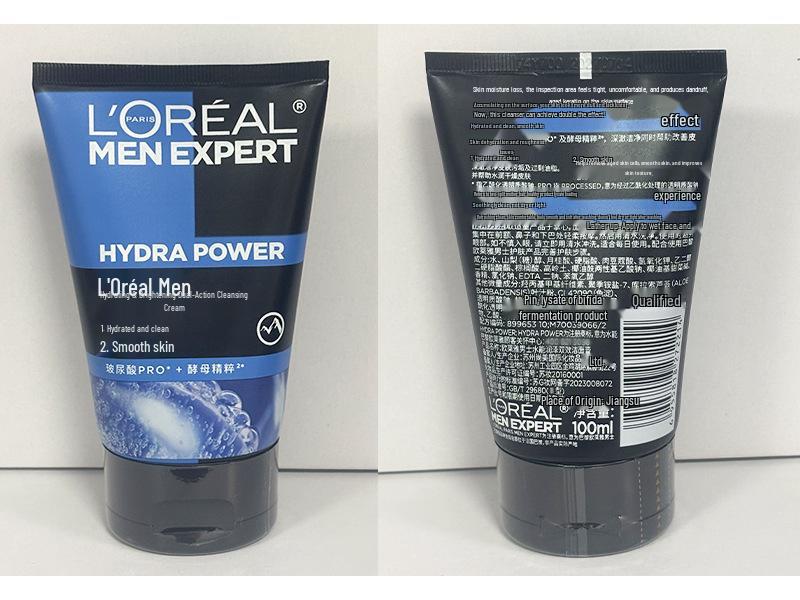 L'Oréal Men Очищающее средство с углем для контроля жирности 100 мл - Освежающий увлажняющий крем с вулканическим камнем