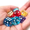 Набор из 10 разноцветных акриловых кубиков со скругленными краями для игр и вечеринок