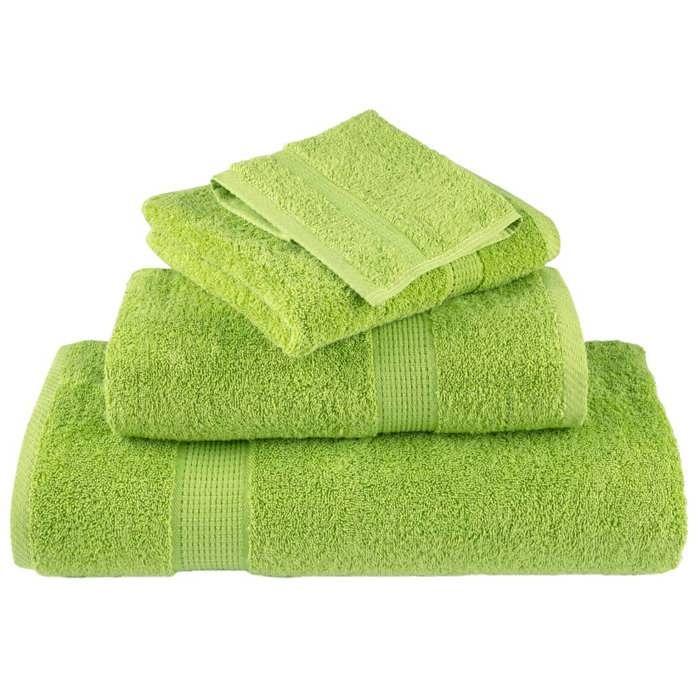 VidaXL Premium Quality Towels 10 Pcs, Shower Towels, Bath Sheets, Guest Towels, Green 137511