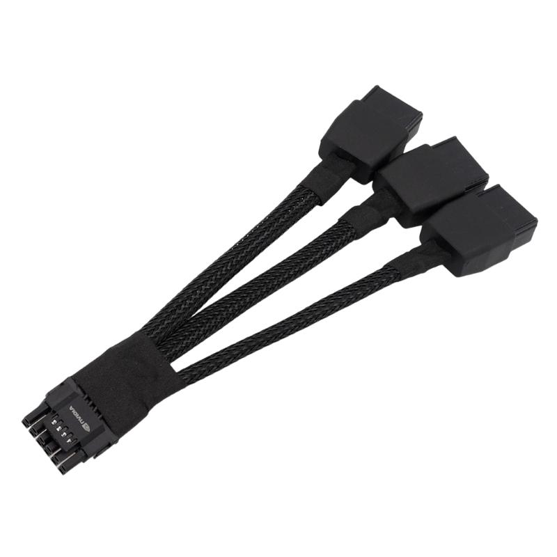 Мощный 600 Вт PCIe 3x 8-контактный female - 16-контактный кабель питания видеокарты 12VHPW для игровых сборок ПК