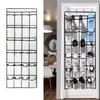 (biensn)Door Hanging Shoe Cabinet 24 Mesh Pockets Shoe Cabinet Closet Storage Cabinet With 4 Metal Hooks