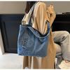 Новая джинсовая сумка, простая корейская версия студенческого стиля.