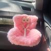 Car Safety Seat for Dolls Decorative Sofa Seat with Furry Cushion And Headrest for Car Air Vents Decor To Display Doll Toy