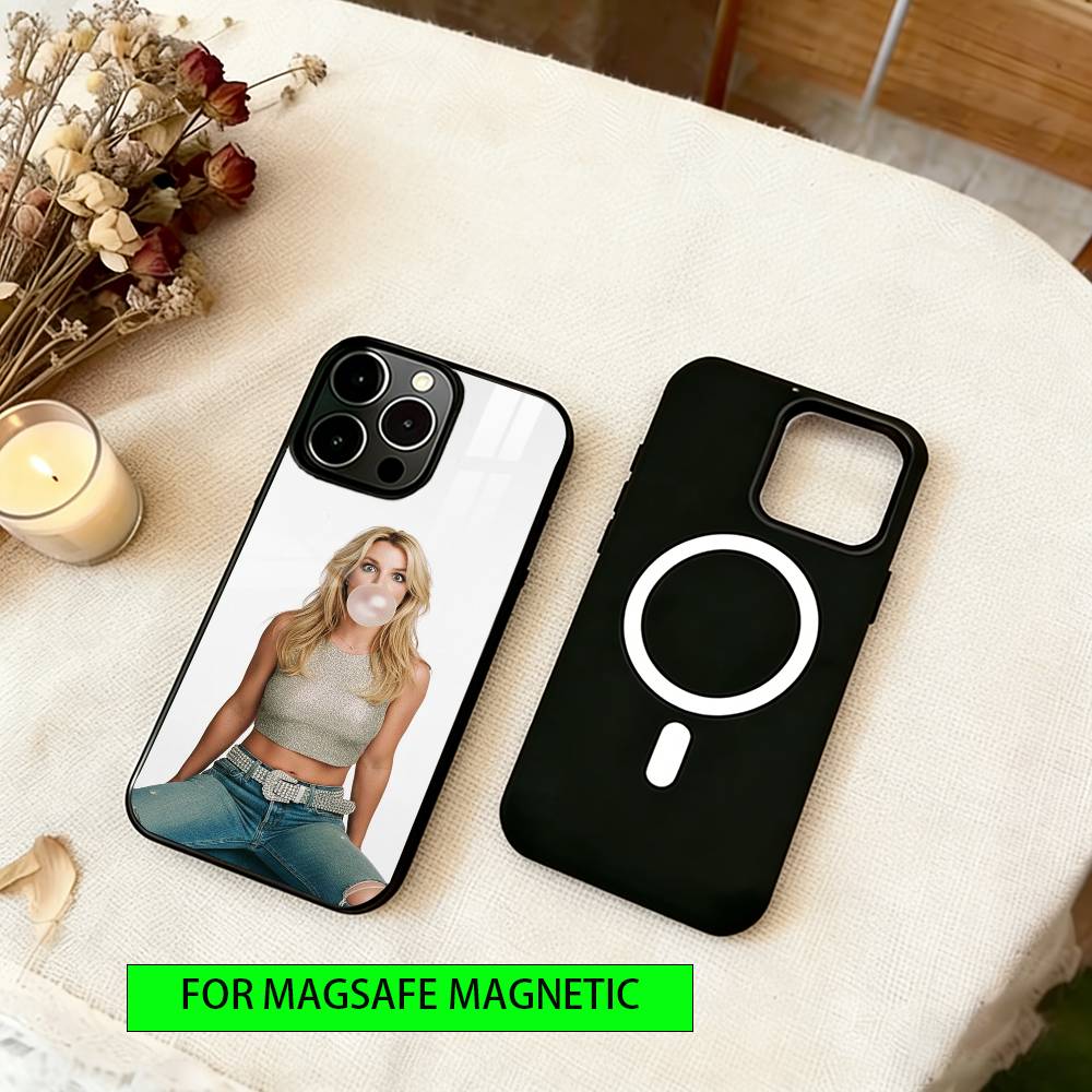 Чехол для телефона Britney Spears для iPhone 17, 16, 15, 14, 13, 12, 11 Plus, Pro, магнитный с Magsafe, беспроводная зарядка