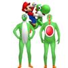 Colorful Long Sleeve Super Mario Jumpsuit 3d Printed Cosplay Outfit For Halloween Fun