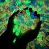 Светящаяся черепаха коробка для хранения игрушек домашний декор, фигурки черепах из смолы, которые светятся украшение для хранения