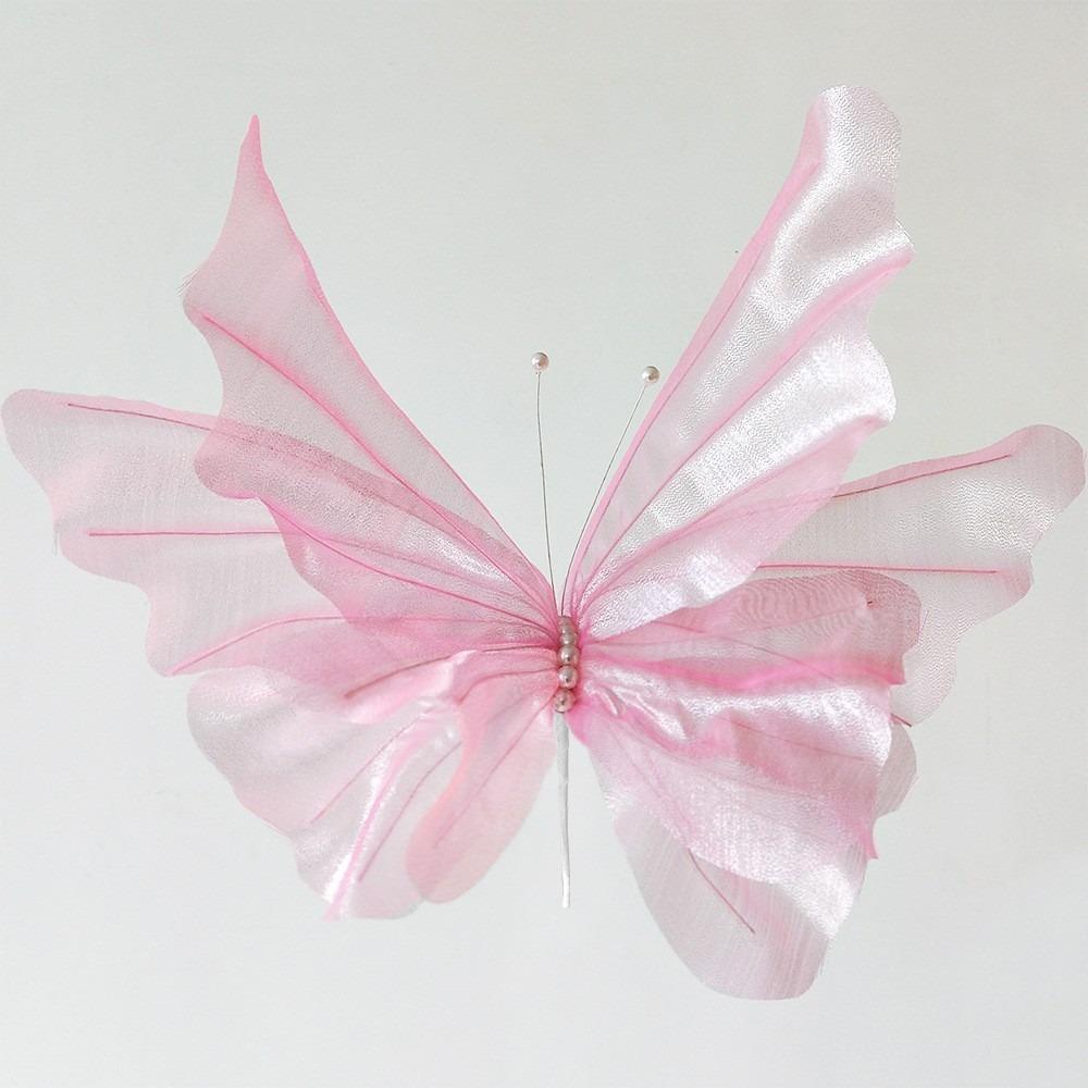 Colorful Artificial Butterfly Flowers Silk Photography Props NEW Flower Head Wall