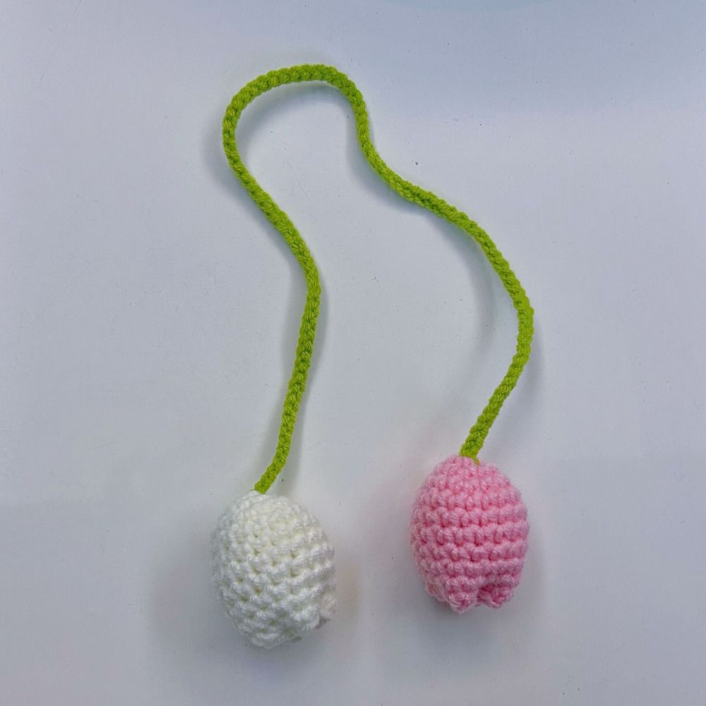 Strawberry Knitted Strawberry Pendant Wool Strawberry Keychain Charms Pagination Mark  Women