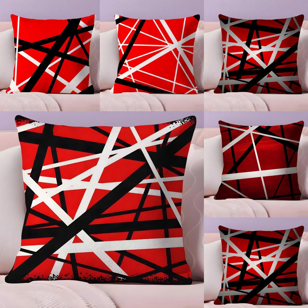 VVan HHalen Rock Pillow Case Plush Fabric Soft DoubleSided Printed Sofa Warm Winter Home Gift Cushion Cover