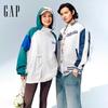 Gap Unisex Water-Repellent Color-Block Hooded Jacket