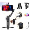 AOCHUAN Gimbal Stabilizer для смартфона с RGB магнитной заполняющей подсветкой Складной iPhone Gimbal для с функцией отслеживания лиц для записи видеоблога Smart X