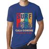 Men’s Vintage Tee Shirt Graphic T Shirt Surf Summer Time CALA GONONE Royal Blue
