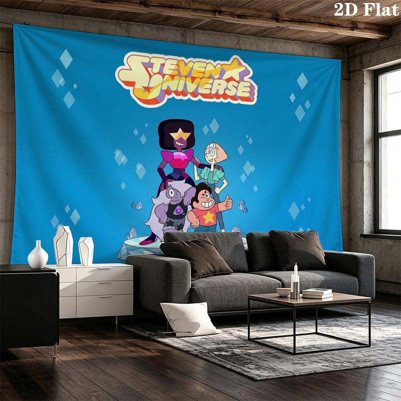 Steven Universo Wall Tapestry Aesthetic Wall Hanging Printed Fabric Blanket Decorative Tapestries for Bedroom Living Room Home Decor
