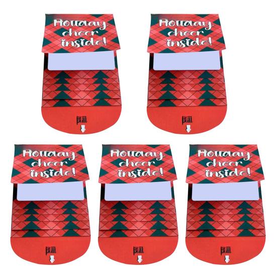 Книжечка подарочных карт на Рождество Ручная работа Счастливого Рождества Книжка подарочных карт Выдвижной дизайн DIY Вау Держатель для карт Памятный подарок на праздник Рождественская вечеринка