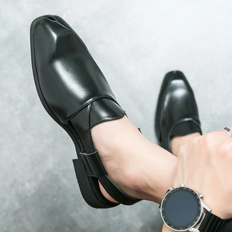 Модные летние мужские сандалии из натуральной кожи, мужская повседневная обувь для активного отдыха, мужские кожаные сандалии для мужчин