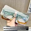 Retro Square Presbyopia Glasses Anti Blue Light Reading Eyewear for Women Men 0 To +4 0 Protect Eyes Trendy