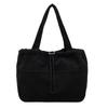 Corduroy Bag Women's Large Capacity Shoulder Shopping Bag Commuter Tote Bag