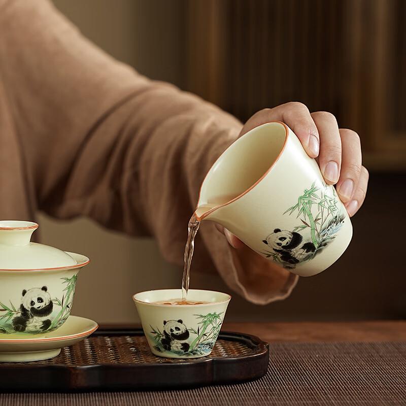 Chaxun Panda Ru Kiln Kung Fu Tea Set