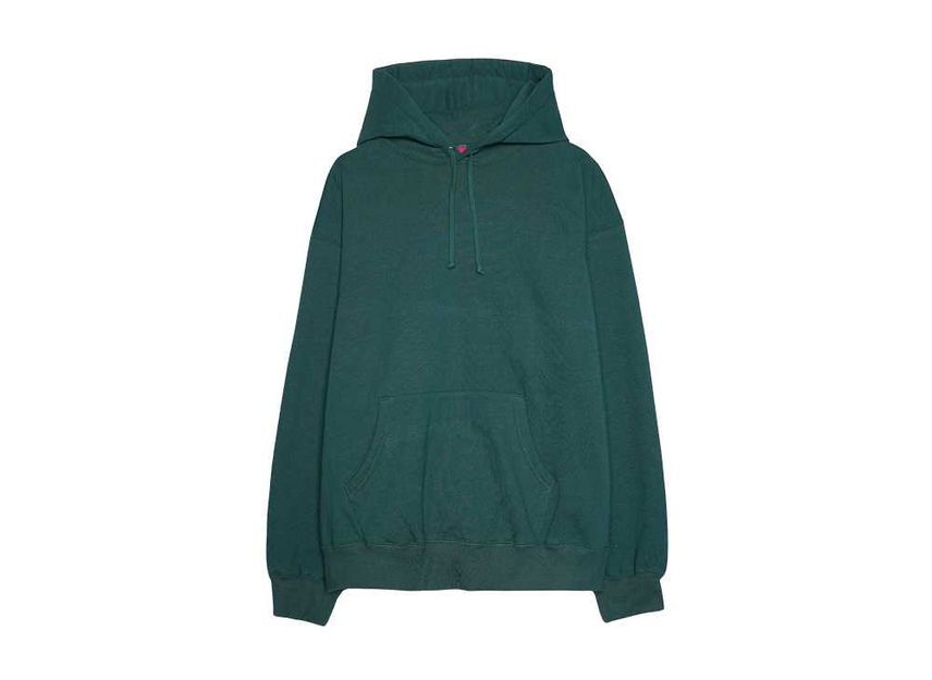 Supreme Satin Applique Hooded Sweatshirt Green