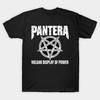 Asian Size Men Print T-shirt Pantera No-Cut Heat Transfer Print Cotton Tshirt