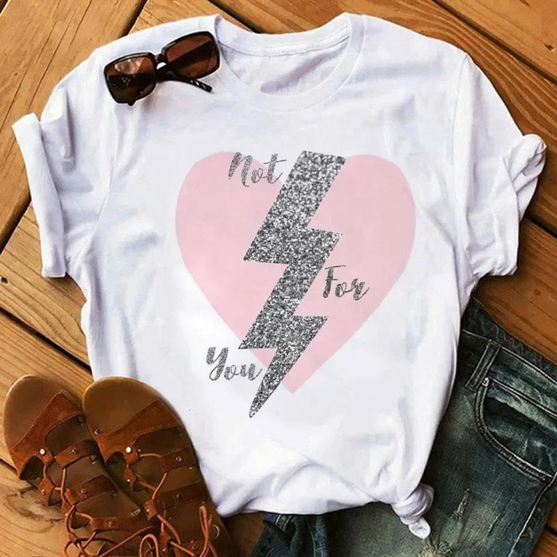 Hot Selling Cute Cartoon Butterfly Pattern Loose Cartoon Letter T-shirt Woman Gothic Aesthetic Clothes Tops