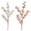 Yousheng 3 шт. искусственные ветки сакуры, многоразовые искусственные шелковые стебли сакуры, розовые или белые ветки сакуры для вазы, свадьбы, домашней вечеринки