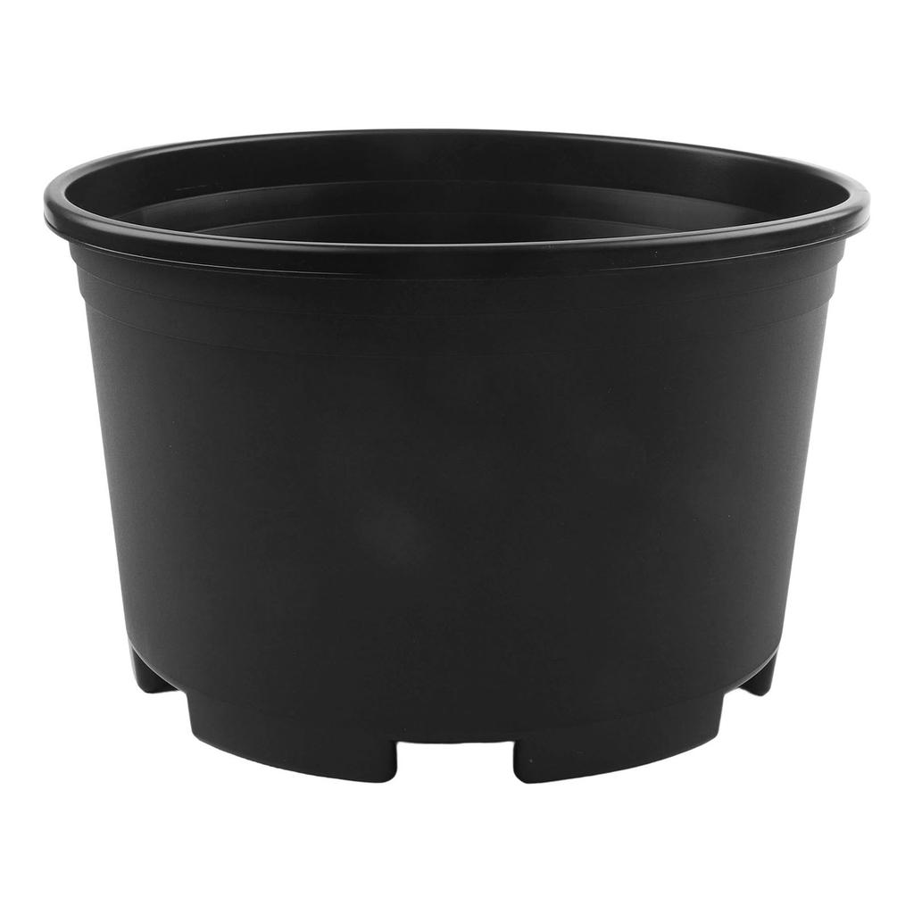 Large Round Outdoor Plant Nursery Pot with Drainage Holes 30cm 34cm Black