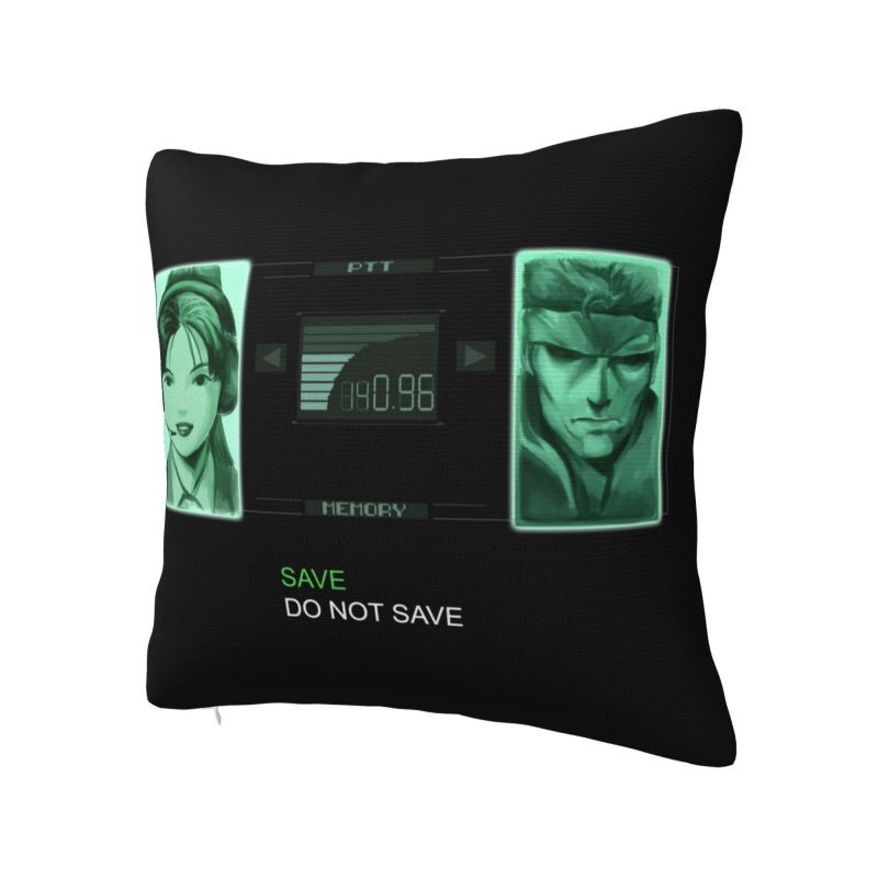 Роскошные бархатные наволочки для подушек в стиле Metal Gear Solid Codec 40x40см, подушка для любителей видеоигр для дивана, квадратная наволочка, украшение
