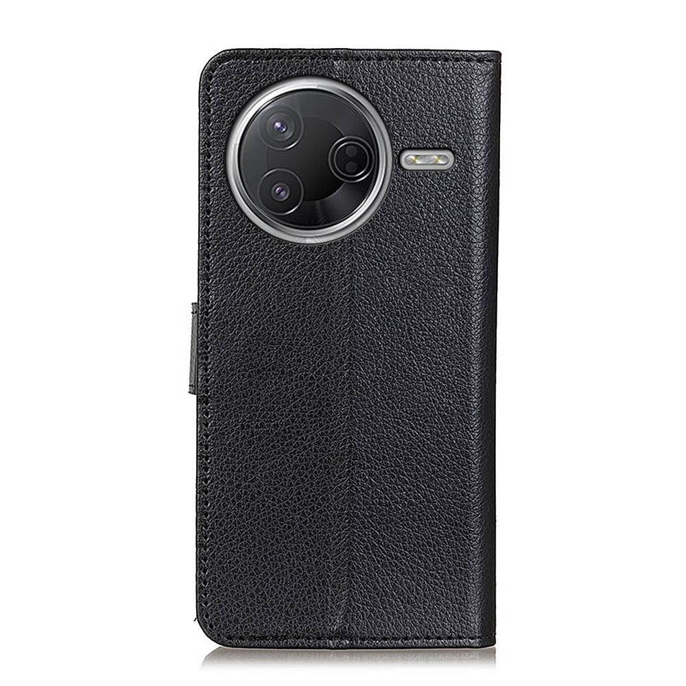 Чехол-кошелек для Xiaomi Poco F7 Pro 5G/F7 Ultra 5G/Redmi K80 Pro 5G/K80 5G из ПУ кожи с текстурой личи